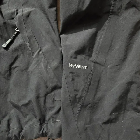 The North Face Waterproof Black Jacket Hyvent Size Medium